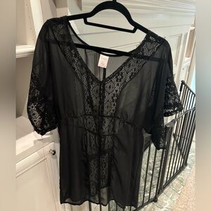 Xhilaration Sheer Swimwear Cover Up